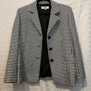 Black & White Houndstooth Blazer